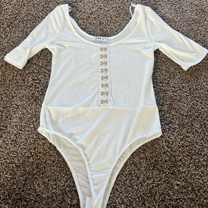 White Large Bodysuit